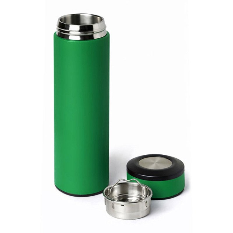 Термос «Confident» с покрытием soft-touch 420мл, зеленый Термос «Confident» с покрытием soft-touch 420мл, зеленый