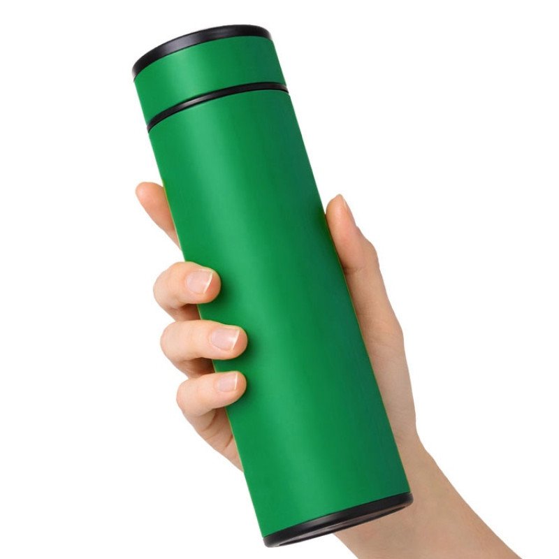 Термос «Confident» с покрытием soft-touch 420мл, зеленый Термос «Confident» с покрытием soft-touch 420мл, зеленый