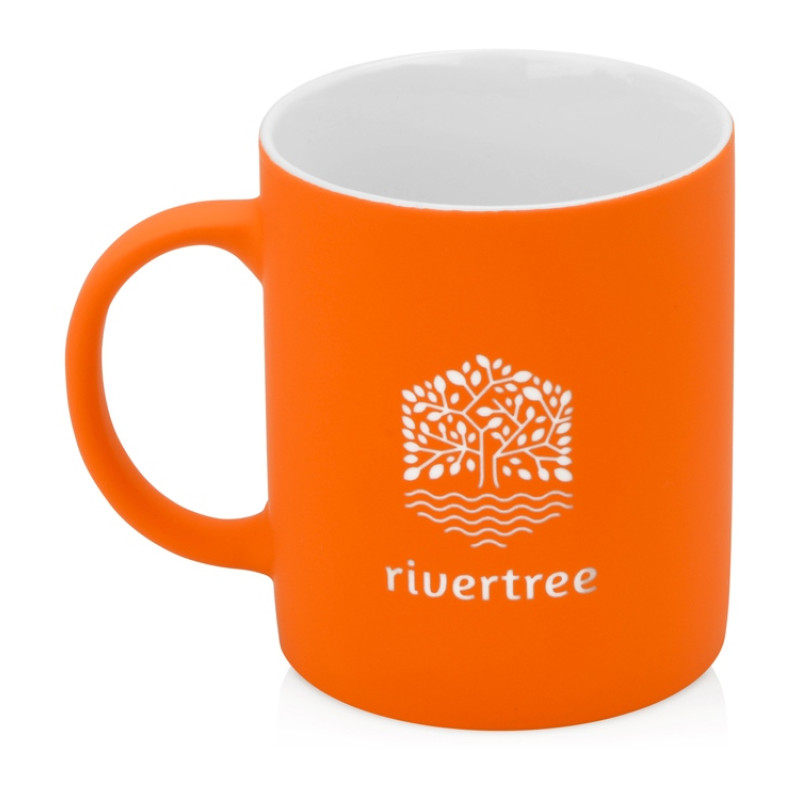 Кружка с покрытием soft-touch «Barrel of a Gum», оранжевый (P)