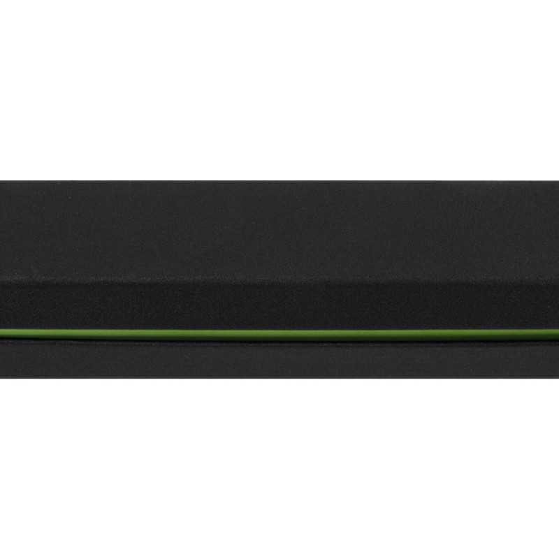 Футляр для 1 ручки "Bloom", черный с зеленым яблоком