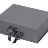 Коробка разборная на магнитах с лентами, графит (P)