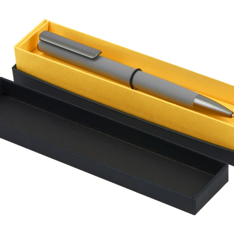 Футляр для 1 ручки "Bloom", черный с желтым Футляр для 1 ручки "Bloom", черный с желтым