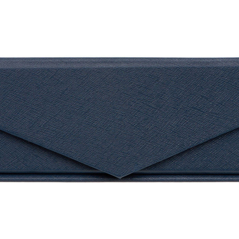 Подарочная коробка для флеш-карт треугольная, синий