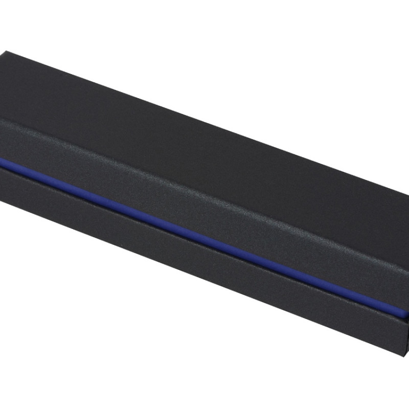 Футляр для 1 ручки "Bloom", черный с синим Футляр для 1 ручки "Bloom", черный с синим