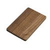 Флешка в виде деревянной карточки с выдвижным механизмом, 16 Гб, коричневый