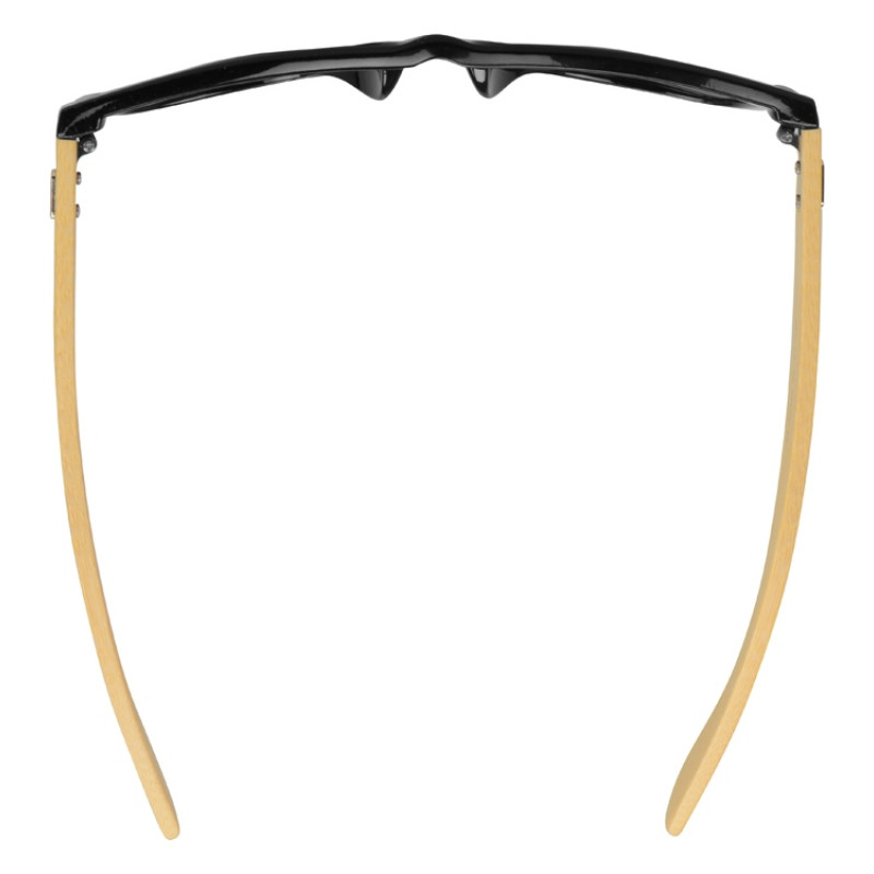Солнцезащитные очки Rockwood с бамбуковыми дужками в сером футляре, черный