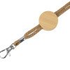 Ланъярд из бумаги с бамбуковой плашкой "Franklinia", натуральный