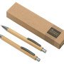 Набор ручка и механический карандаш "Tender bamboo", натуральный