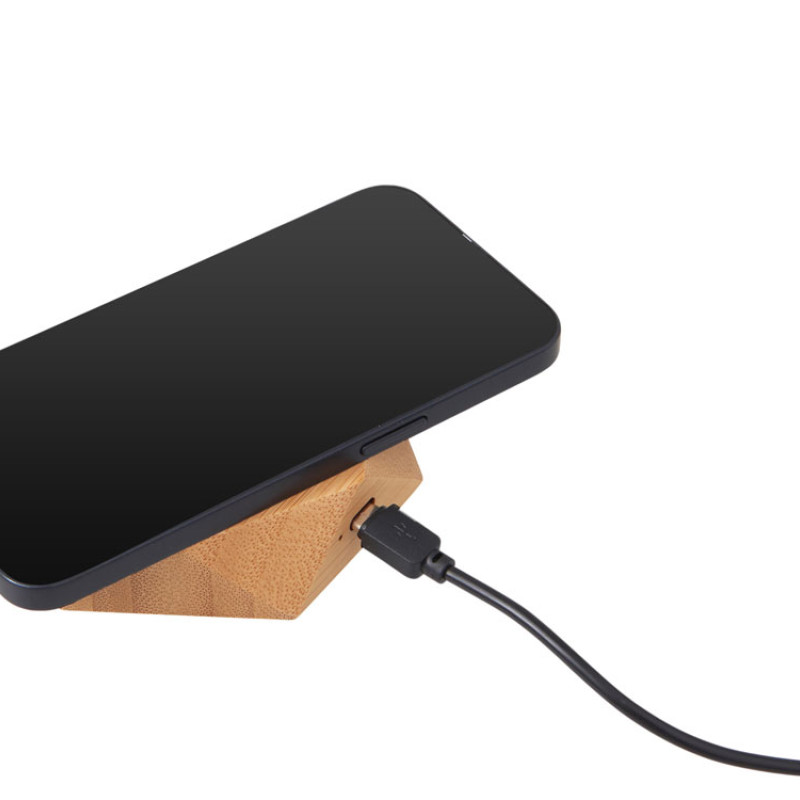 Беспроводное зарядное устройство «Gex», 15 Вт, бамбук