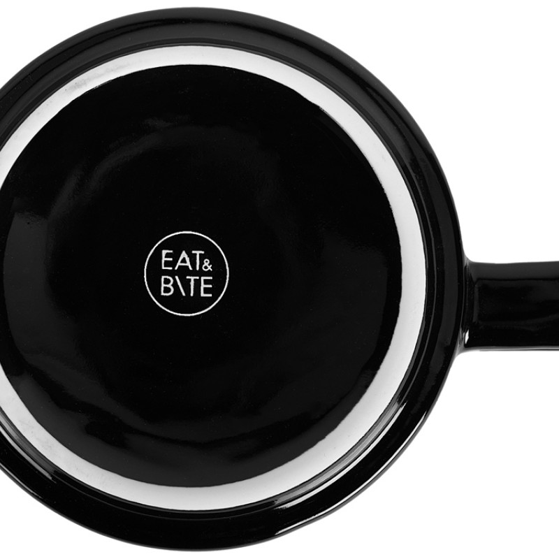 Набор чашка с бамбуковым блюдцем "Sheffield", черный