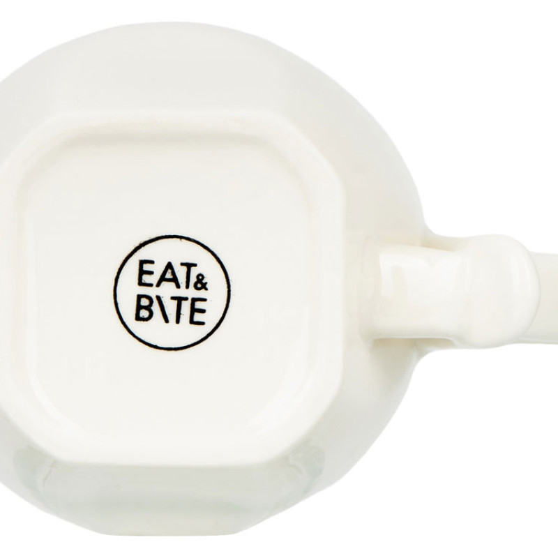 Чайная пара с бамбуковым блюдцем "Deny", белый