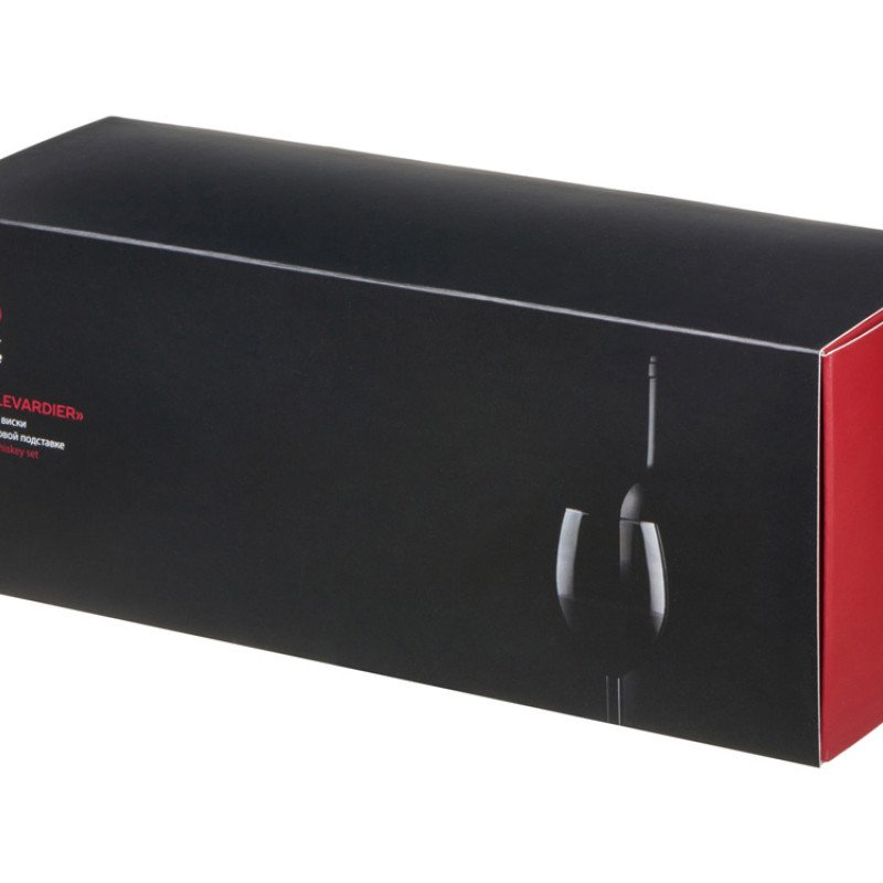 Набор для виски на бамбуковой подставке "Boulevardier" (Р)