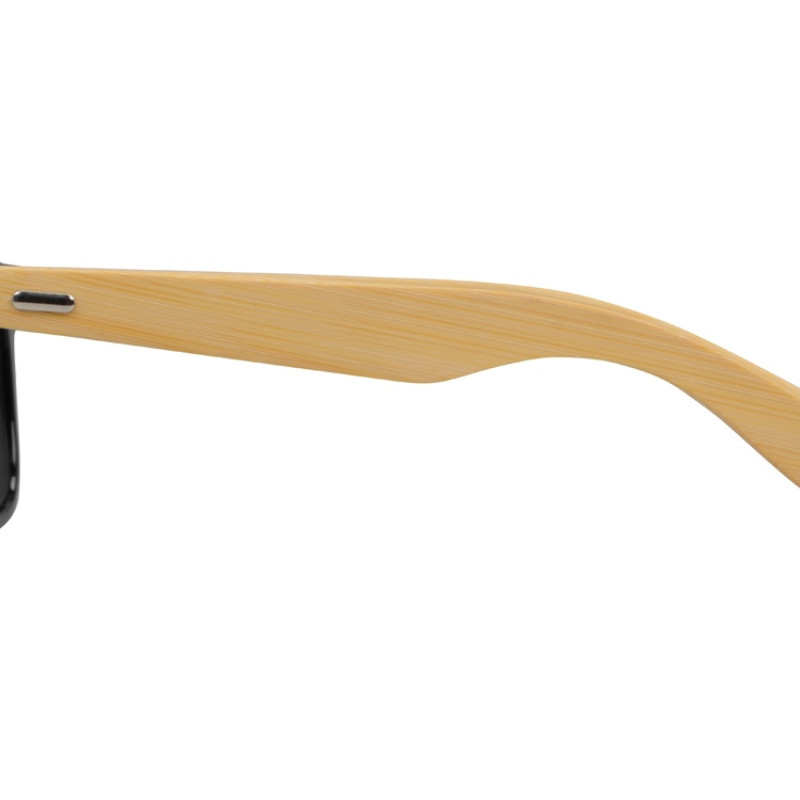 Солнцезащитные очки Rockwood с бамбуковыми дужками в сером футляре, черный