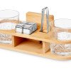 Набор для виски на бамбуковой подставке "Boulevardier"