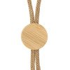Ланъярд из бумаги с бамбуковой плашкой "Franklinia", натуральный
