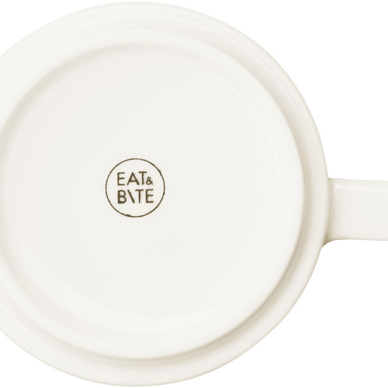 Набор чашка с бамбуковым блюдцем "Sheffield", белый (Р)