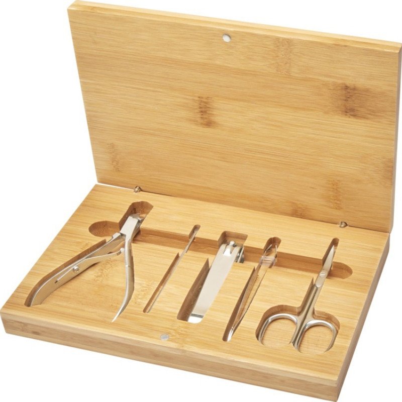 Набор из 5 предметов из бамбука для маникюра Ladia , natural