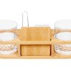 Набор для виски на бамбуковой подставке "Boulevardier" (Р)