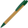 Ручка шариковая "Borneo" из бамбука, зеленый, черные чернила