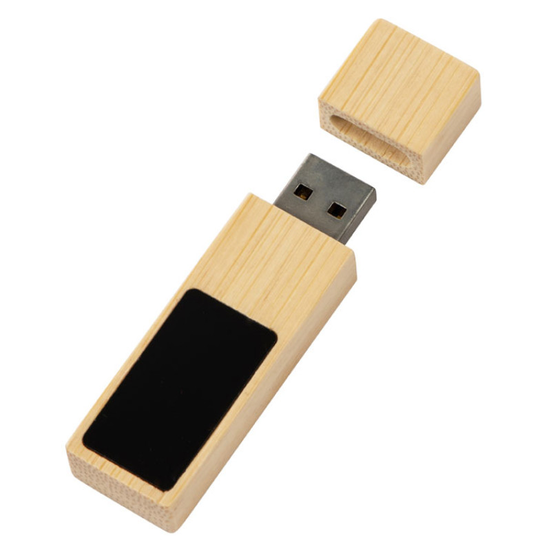 USB 2.0- флешка на 32 Гб c подсветкой логотипа «Bamboo LED»