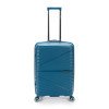 Чемодан TORBER НЕВО, синий, полипропилен, 45 х 26 х 66 см, 66 л