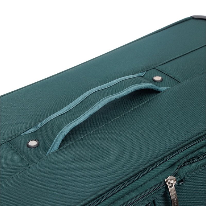 Чемодан TORBER СЕЙД, тёмно-зелёный, нейлон 600D, 48 х 26,5 х 78 см, 85 л