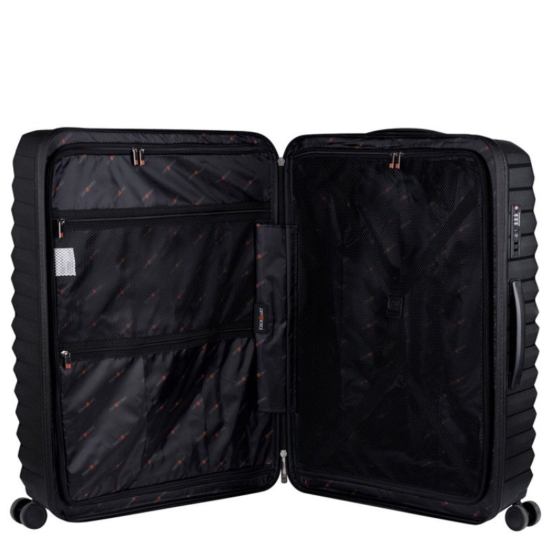 Чемодан Eberhart Dune большой L полипропилен черный 46D-009-428