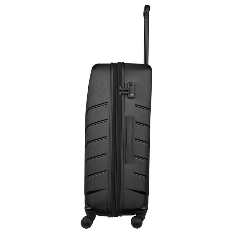 Чемодан WENGER Pegasus, черный, поликарбонат+АБС-пластик, большой, 52х76х30 см, 99 л.