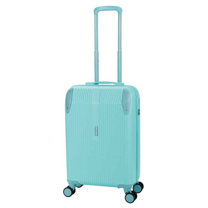 Чемодан TORBER В Отпуск, бирюзовый, ABS-пластик, 41 х 25 х 61 см, 48 л, 2,7 кг