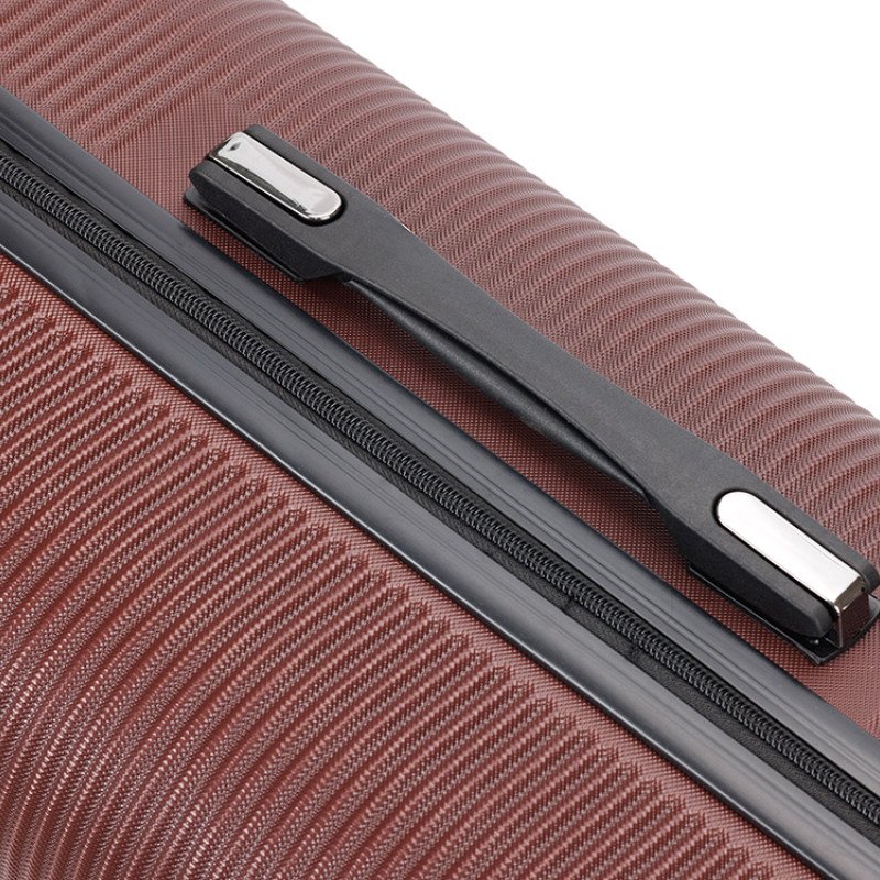 Чемодан TORBER ОНЕГА, бордовый, ABS-пластик, 79,5 х 51 х 29 см, 103 л