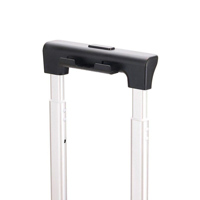 Чемодан TORBER БАЙКАЛ, тёмно-серый металлик, поликарбонат, 37,5 x 20 х 54 см, 37 л