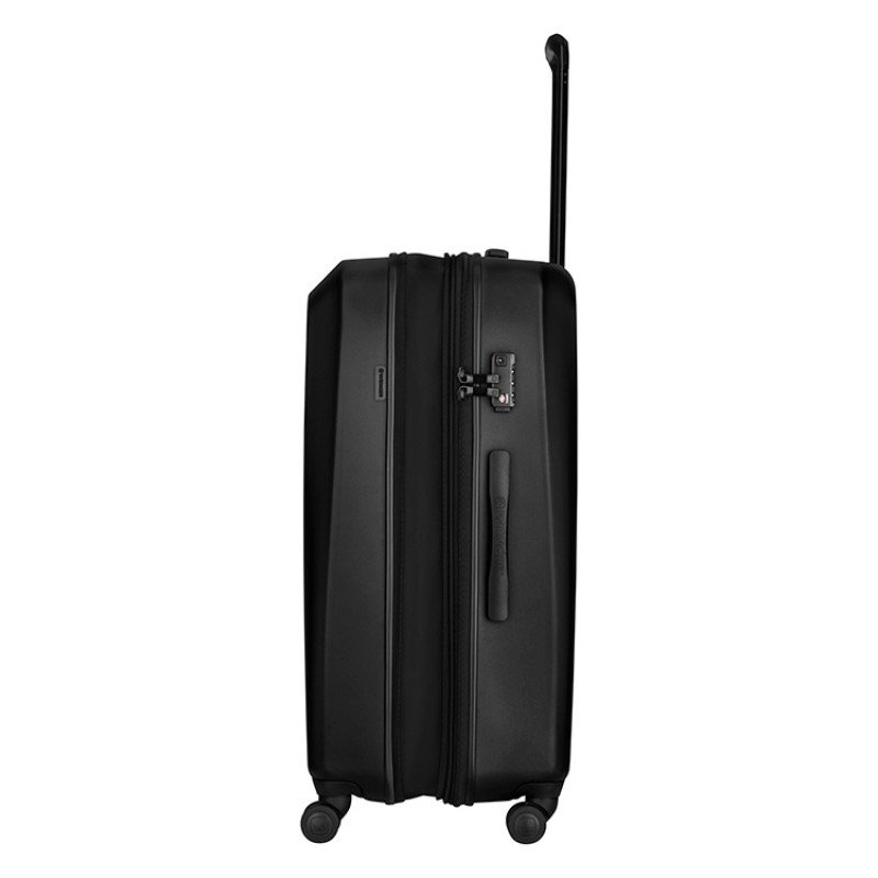 Чемодан WENGER Prymo, чёрный, большой, 52х76х30 см, 93 л, ABS+PC