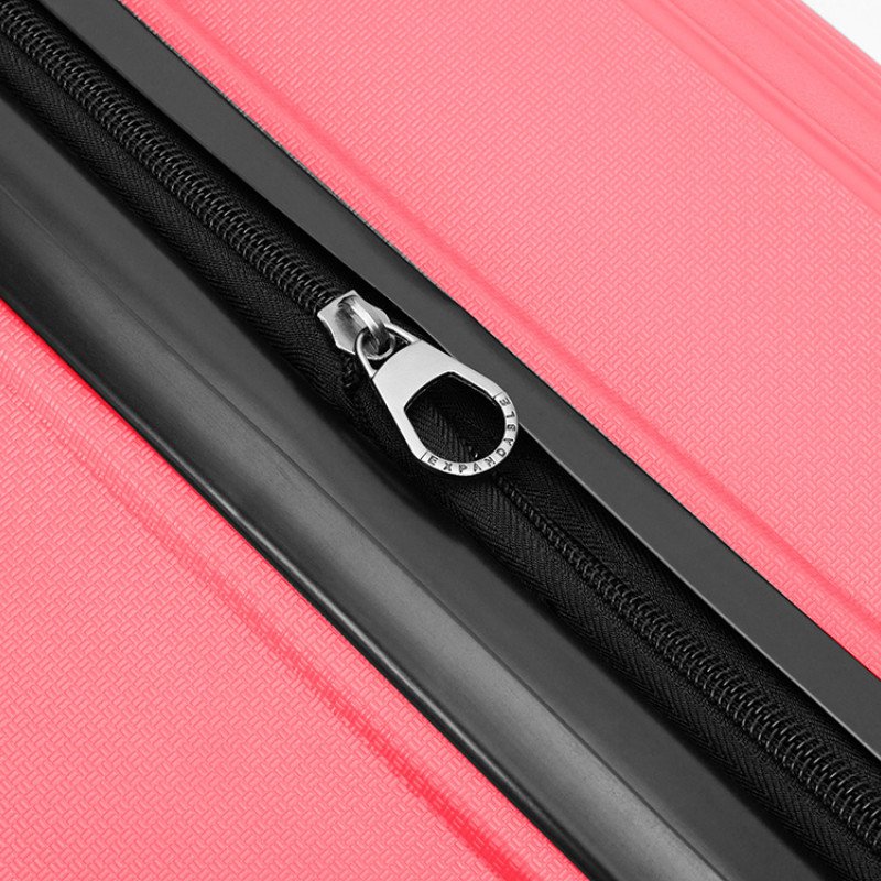 Чемодан TORBER В Отпуск, ярко-розовый, полипропилен, 55 х 36 х 21,5 см, 37 л