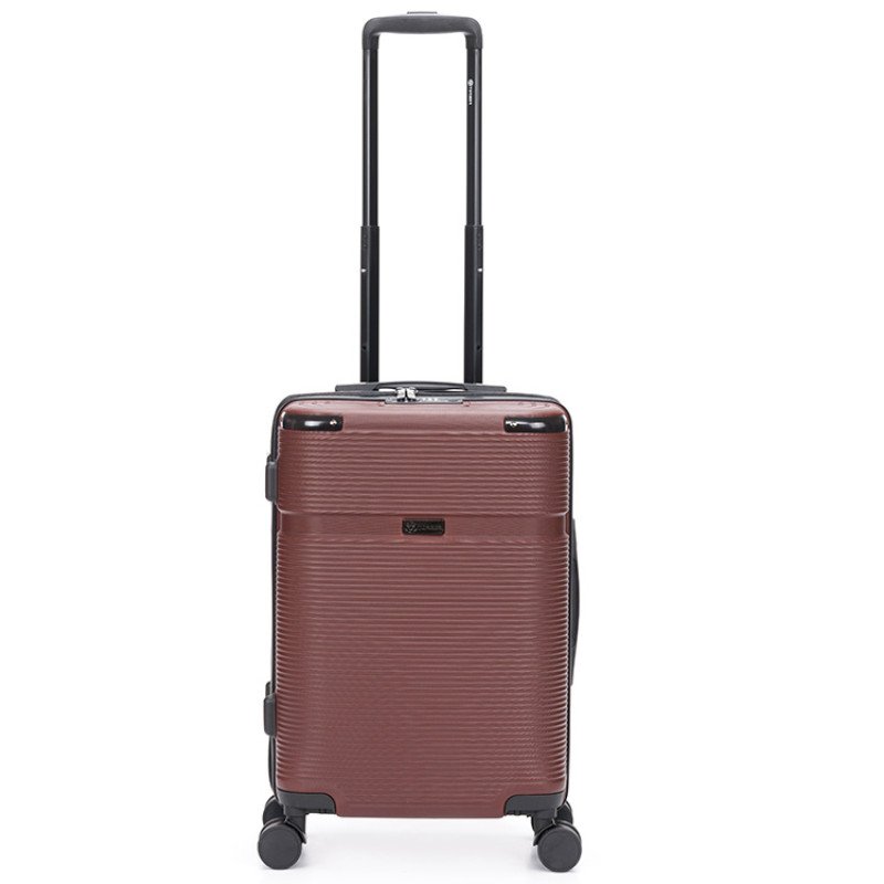 Чемодан TORBER ОНЕГА, бордовый, ABS-пластик, 59,5 х 39,5 х 24 см, 46 л