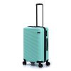 Чемодан TORBER КАСПИЙ, светло-зелёный, ABS-пластик, 43 х 26 х 68 см, 64 л