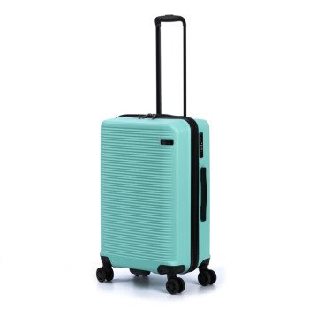 Чемодан TORBER КАСПИЙ, светло-зелёный, ABS-пластик, 43 х 26 х 68 см, 64 л