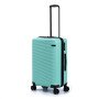 Чемодан TORBER КАСПИЙ, светло-зелёный, ABS-пластик, 43 х 26 х 68 см, 64 л