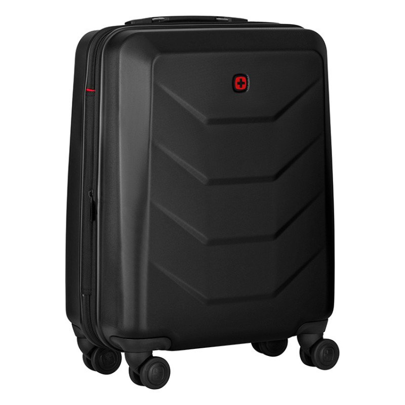 Чемодан WENGER Prymo, чёрный, малый, 40х55х20 см, 36 л, ABS+PC
