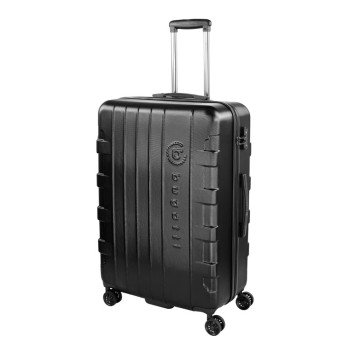 Чемодан BUGATTI ГАЛАТЕЯ | GALATEA, чёрный, поликарбонат / АБС-пластик, 53х30,5х77 см, 96 л