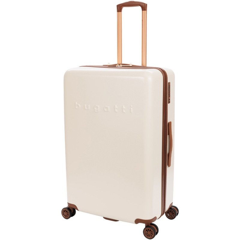 Чемодан BUGATTI АМЕЛИЯ | AMELIA, бежевый, поликарбонат / АБС-пластик, 50х29х76 см, 85 л