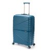 Чемодан TORBER НЕВО, синий, полипропилен, 49 х 28 х 76 см, 95 л