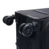 Чемодан TORBER СЕЙД, чёрный, нейлон 600D, 43,5 х 25 х 68 см, 56 л