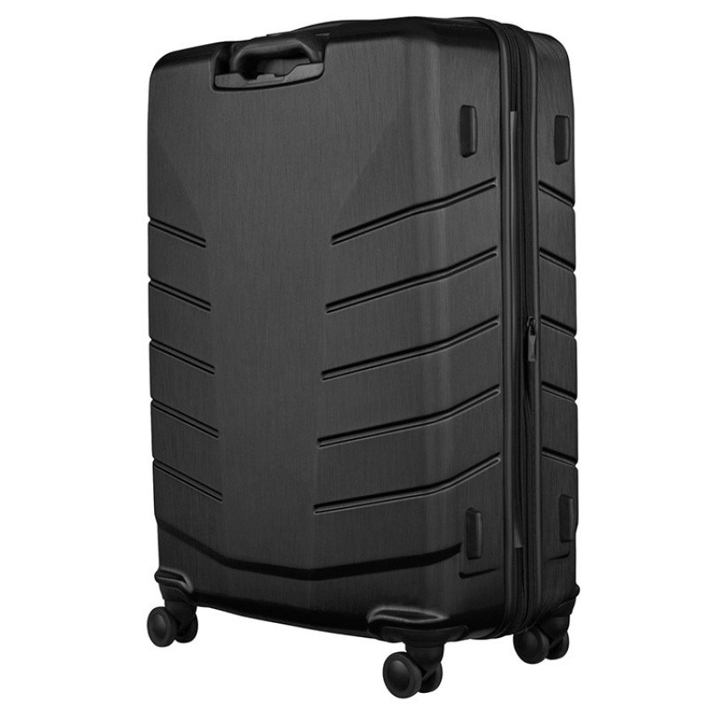 Чемодан WENGER Pegasus, черный, поликарбонат+АБС-пластик, большой, 52х76х30 см, 99 л.