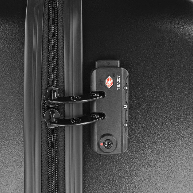 Чемодан BUGATTI КАЛЛИСТО | KALLISTO, чёрный, АБС-пластик, 44,5х26х63,5 см, 65 л