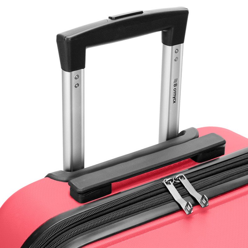 Чемодан TORBER В Отпуск, ярко-розовый, полипропилен, 55 х 36 х 21,5 см, 37 л