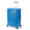 Чемодан TORBER В Отпуск, синий, полипропилен, 54,5 х 33,5 х 79 см, 135 л