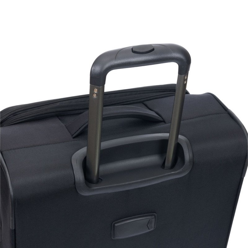 Чемодан TORBER БРОСНО, чёрный, нейлон 600D, 48 х 30 х 78 см, 85 л