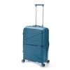 Чемодан TORBER НЕВО, синий, полипропилен, 45 х 26 х 66 см, 66 л
