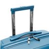 Чемодан TORBER НЕВО, синий, полипропилен, 49 х 28 х 76 см, 95 л