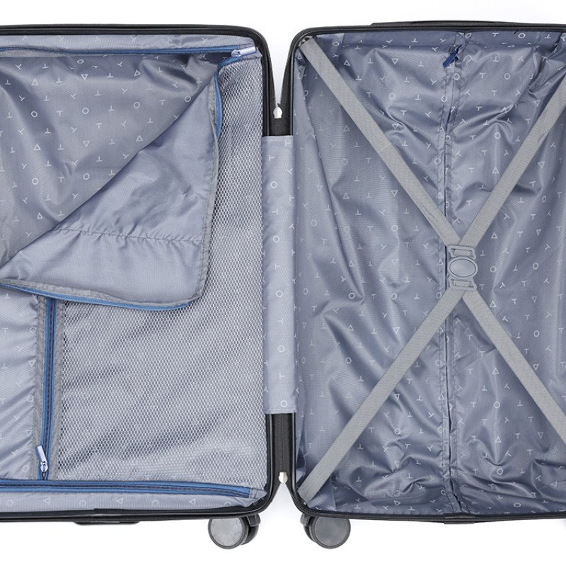 Чемодан TORBER ОНЕГА, синий, ABS-пластик, 69,5 х 46 х 26 см, 69 л